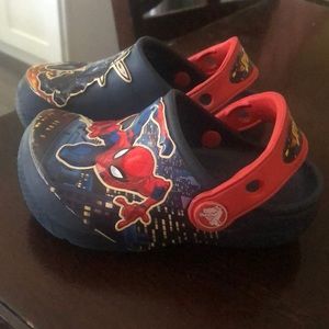 Marvel Spider-Man Crocs size 8